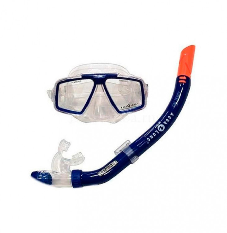 Комплект Aqua Lung Cozumel Pro+трубка Airent Pro Синий 