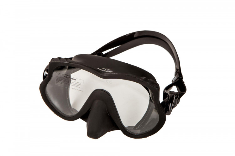 Маска Aquateam FRAMELESS XL black с боксом 