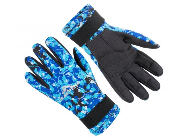 Перчатки Scorpena Tropik - 2 мм BLUE Camo 